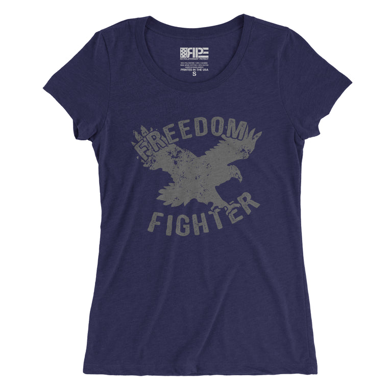 Freedom Fighter Women's - (Heather Navy Triblend)