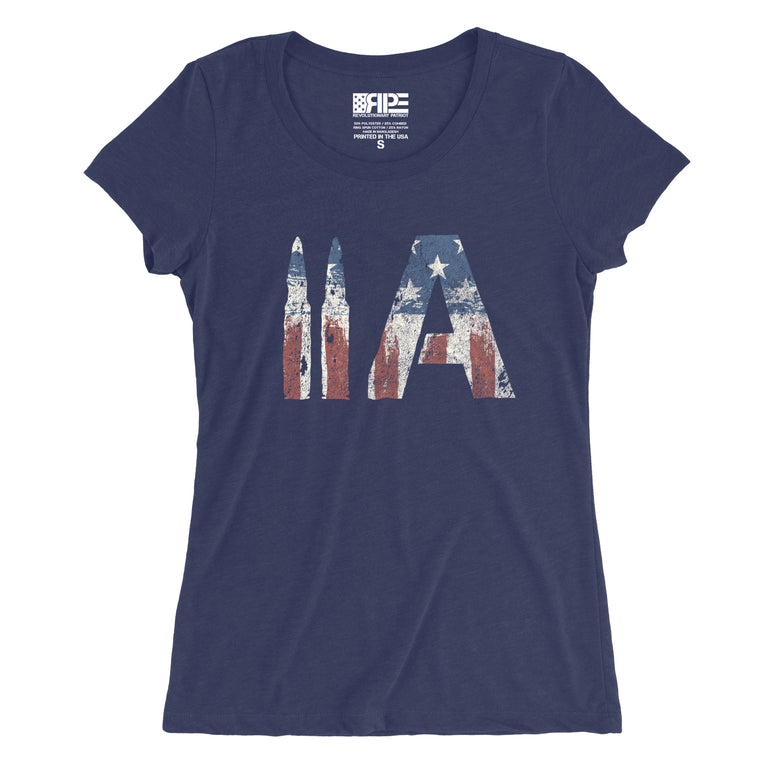 2A Women's Freedom Edition- (Heather Navy Triblend)