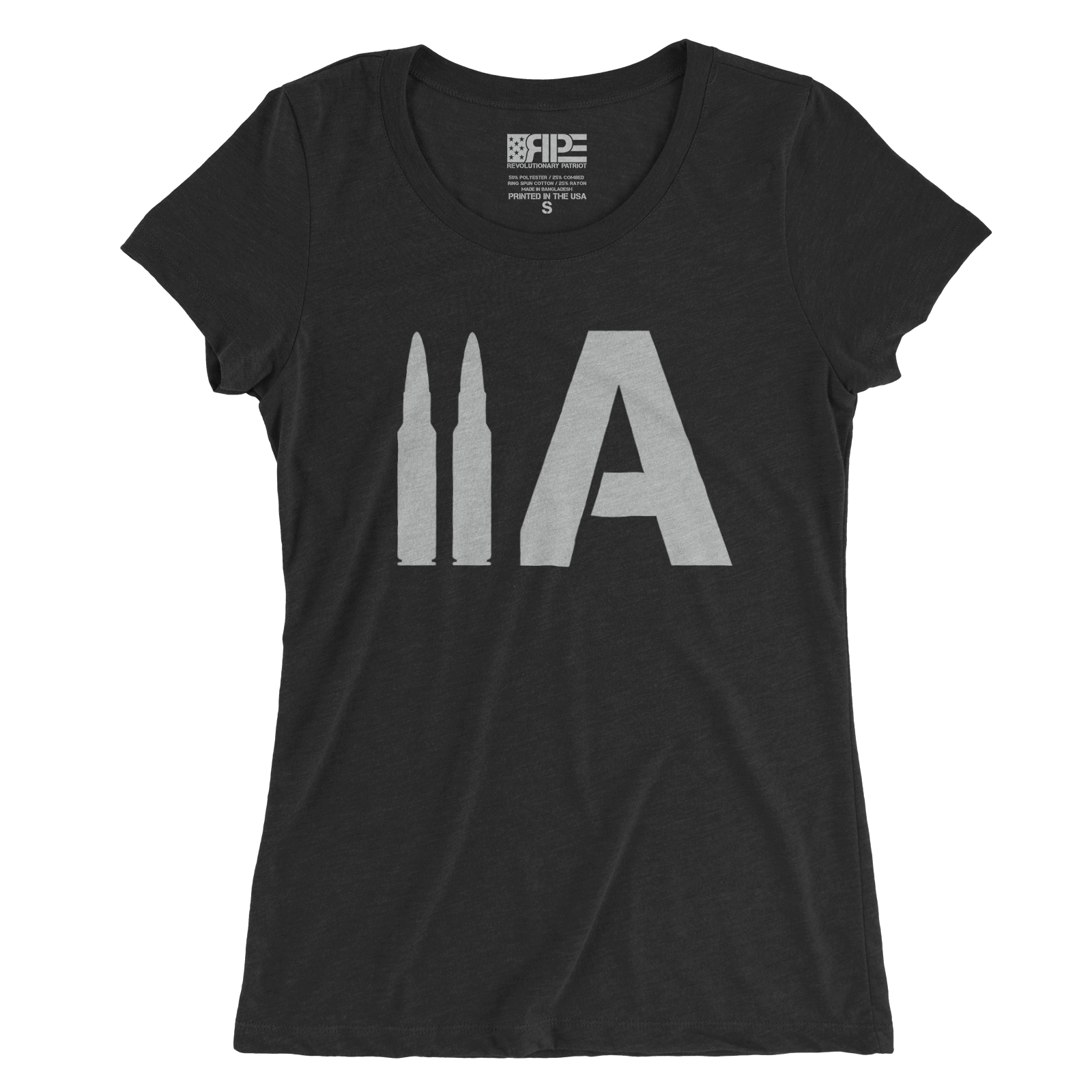 2A Women's - (Charcoal Triblend) - Revolutionary Patriot