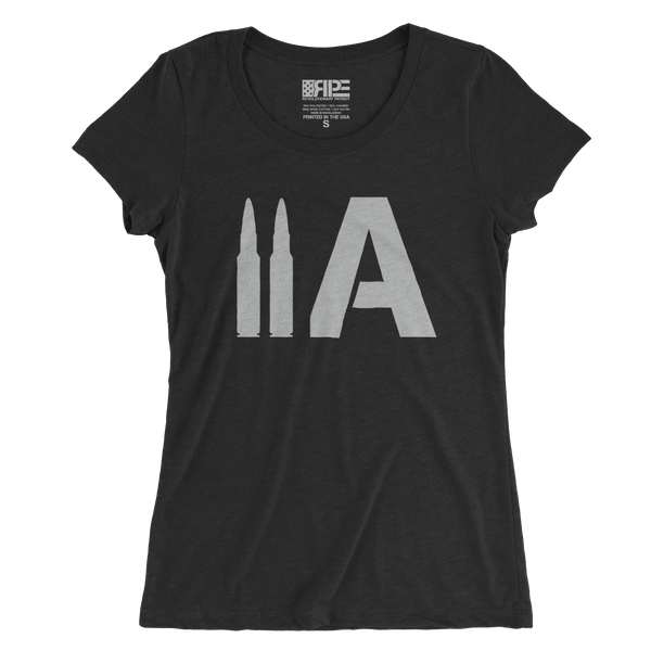 2A Women's - (Charcoal Triblend) - Revolutionary Patriot