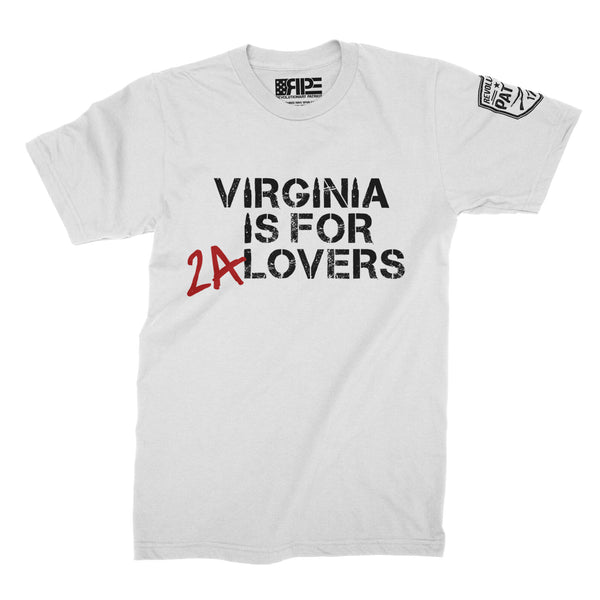 Virginia is for 2A Lovers (White) - Revolutionary Patriot