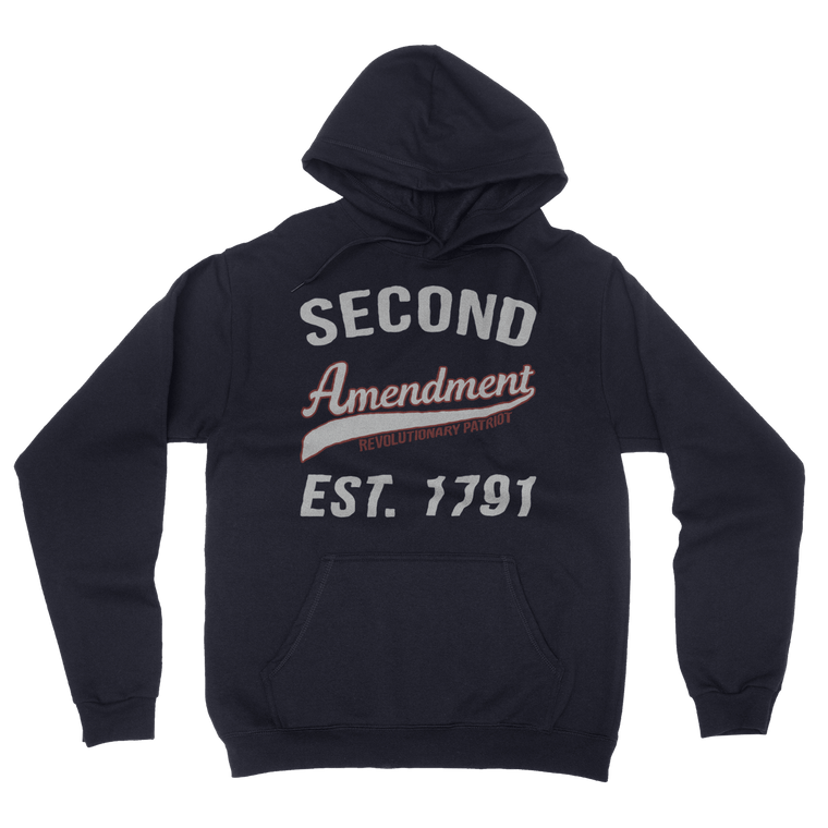 Second Amendment Collegiate Hoodie (Navy)