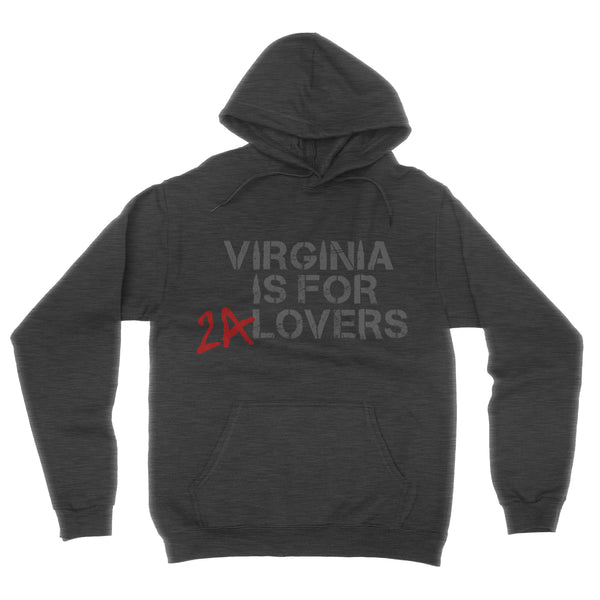 Virginia is for 2A Lovers Hoodie ( Dark Heather) - Revolutionary Patriot